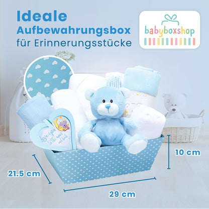 Baby Box Shop Baby-Geschenkset Junge, 14 Geschenke zur Geburt