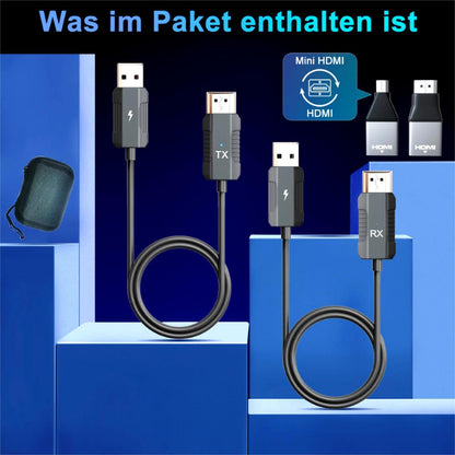 TechLink HDMI Transmitter Receiver Wireless 4K 5.8G - Schwarz