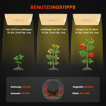 Spider Farmer SF1000D LED Grow Lampe – 100W Vollspektrum