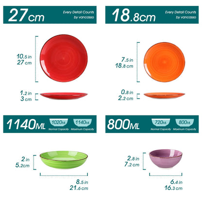 vancasso Bonita Tafelservice 24tlg - 6 Personen Steingut