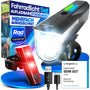 NEXTCOVER Fahrradlicht Set mit LightSense Sensor, LED vorne & hinten – wasserdicht, mit StVZO-Zulassung