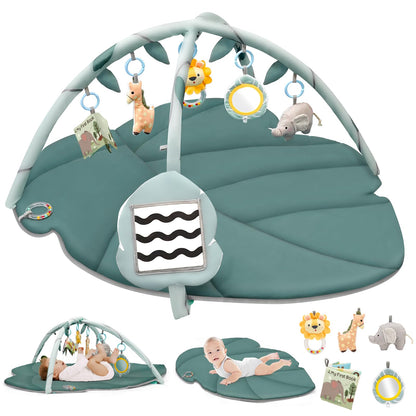 Vanplay Baby Spielmatte mit Spielbogen und 6 Greifspielzeugen