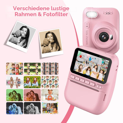 GREENKINDER Sofortbildkamera Kinder H2, 14 MP, 3-Zoll-Display, 32 GB