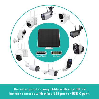 EverExceed 6W Solarpanel für Akku-Überwachungskameras, 2er-Set