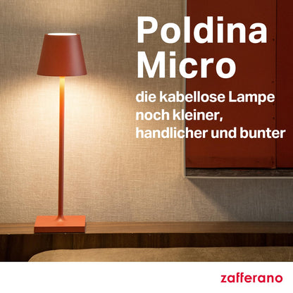 Zafferano Poldina Micro Kabellose Tischlampe - Sand