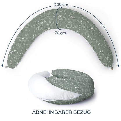 Niimo XXL Seitenschläferkissen & Schwangerschaftskissen 2-in-1