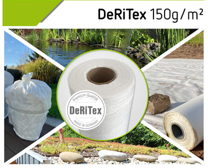 DeRiTex Drainagevlies 150 g/m² Filtervlies, 25 m² (1 m x 25 m)