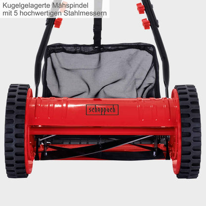 Scheppach Spindelmäher SPM300 Handrasenmäher 30 cm Schnittbreite
