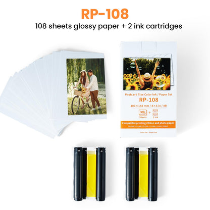 MarkField RP-108 Farbband/Papierset 10x15cm für Canon Selphy CP1500