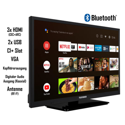 TELEFUNKEN XH24AN550MV 24 Zoll Android Smart TV 12V HD Ready