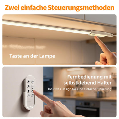 SIBI LIGHTING LED Unterbauleuchte dimmbar 2er-Set mit Fernbedienung