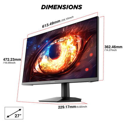 KOORUI G2711P 27" Gaming Monitor - 200Hz Fast IPS FHD