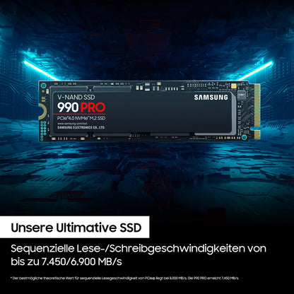 Samsung 990 PRO NVMe M.2 SSD PCIe 4.0, 4 TB - MZ-V9P4T0BW