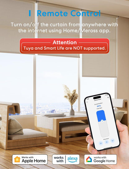 Meross Matter WLAN Smart Rolladenschalter Set 4 Stück