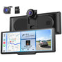 Krunia T93 kabelloses CarPlay Display 9,26 Zoll mit 4K Dual-Dashcam – Touchscreen mit Saugnapfhalterung