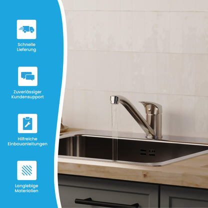 Bächlein Arado Küchenarmatur Chrom – 360° schwenkbar