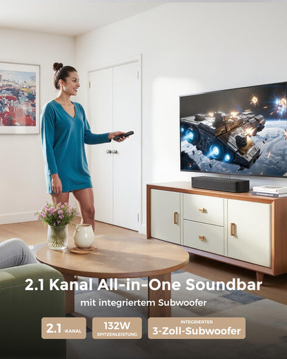 ULTIMEA Poseidon M20 Pro 2.1 Soundbar mit integriertem Subwoofer