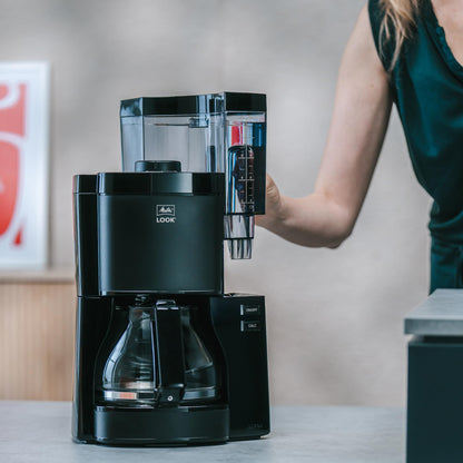 Melitta Look Filterkaffeemaschine mit Glaskanne - Schwarz