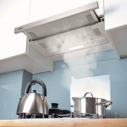 CIARRA CBCS6906D Flachschirmhaube 60cm Umluft - Silber
