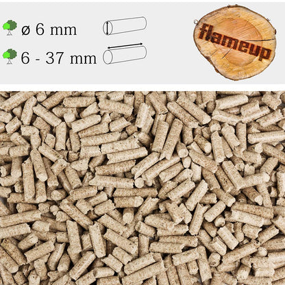 Flameup Buchenpellets 100 % Buche für Grill, Smoker und Pizzaofen