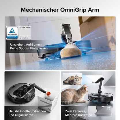 roborock Saros Z70 Saugroboter mit Wischfunktion und OmniGrip-Arm