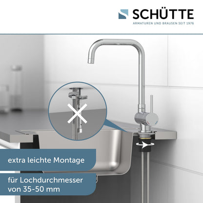 SCHÜTTE 24550 WINDOW Küchenarmatur klappbar Chrom
