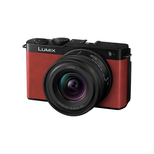 Panasonic Lumix DC-S9NE-K Spiegellose Vollformatkamera Rot Kit, rotes kompaktes Gehäuse. Erfasst hochauflösende Fotos und Videos.