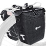 Toyvile Fahrradtaschen für Gepäckträger, 2er-Set, wasserdicht aus Planenmaterial mit Reflektoren