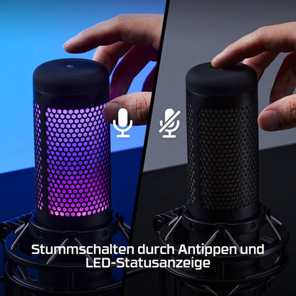 HyperX QuadCast S Mikrofon für Gaming & Streaming - Weiss