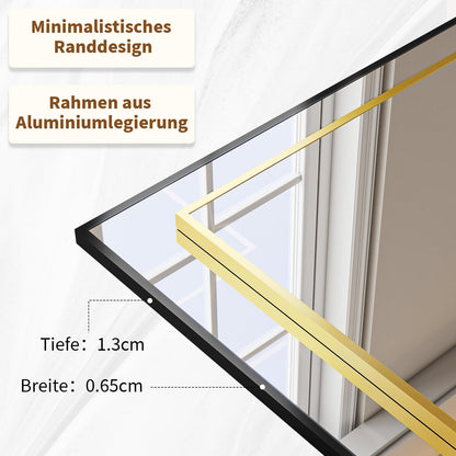 BEAUTYPEAK Ganzkörperspiegel 171x76cm – Stand- & Wandspiegel Schwarz