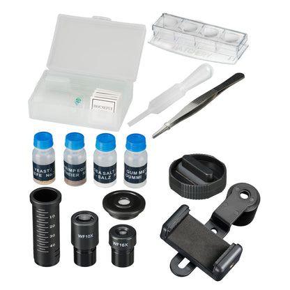 Bresser Biolux SEL Schülermikroskop Set mit Beleuchtung - Weiss
