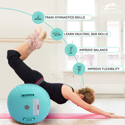 Profi Air Rolle Aufblasbare Gymnastik Turnrolle - mit Pumpe