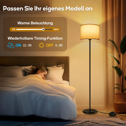 AmazeFun LED Stehlampe dimmbar, RGB, App-Steuerung, 156 cm