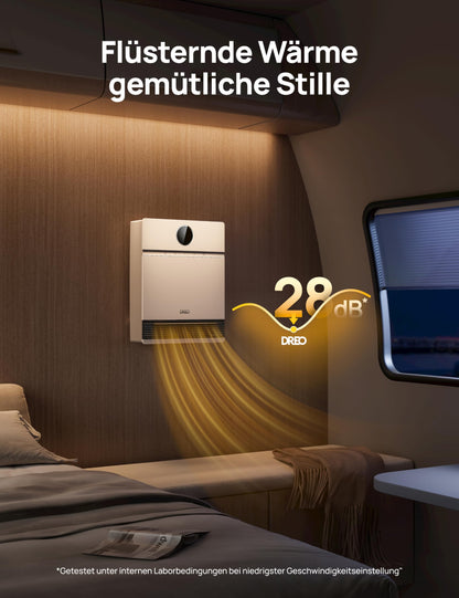 Dreo Smart Wandkonvektor 2000 W mit Thermostat und Fernbedienung