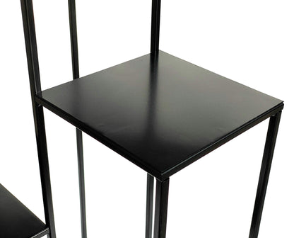 DanDiBo Blumentreppe Metall Schwarz 82cm – Moderner Blumenständer