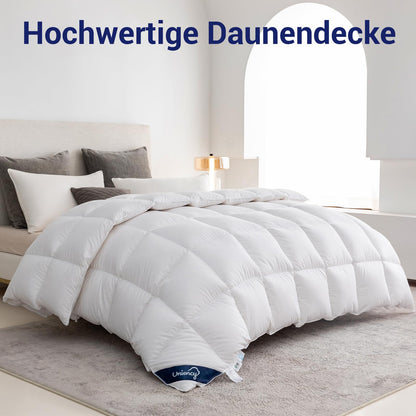 Uniency Daunendecke Winterdecke Extra Warm 2000g - 155x220 cm