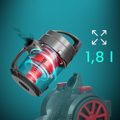 LEHMANN Zyklon Staubsauger beutellos Bodenstaubsauger - 4000W