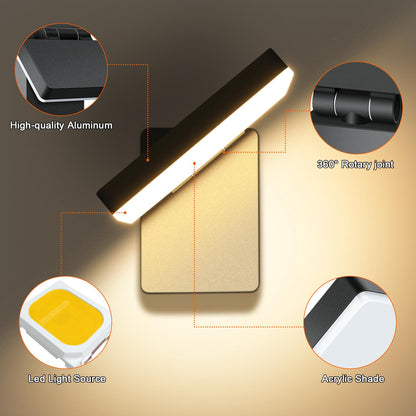 ledmo 60W LED Wandleuchte Aussen/Innen - Warmweiss 3000K