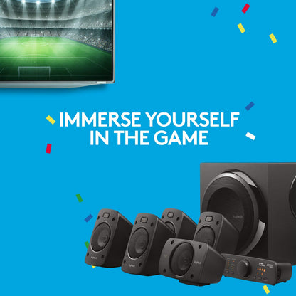 Logitech Z906 5.1 Surround Sound System für Heimkino - Schwarz