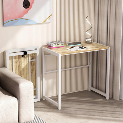 GreenForest Kleiner Klappschreibtisch 80x48 cm - Beige