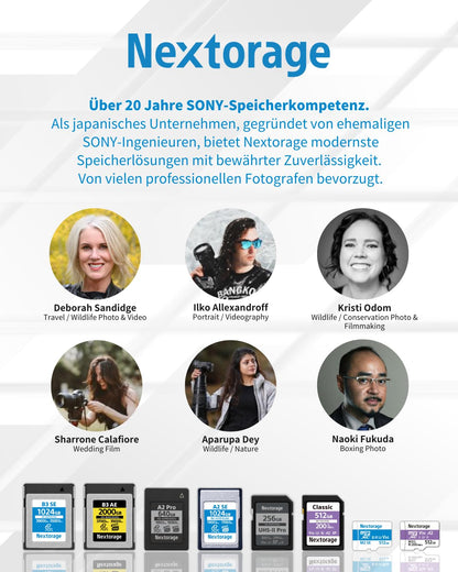 Nextorage F2PRO SD Speicherkarte - 64GB UHS-II SDXC