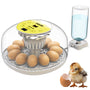 EggPro Brutautomat Vollautomatisch 12-24 Eier – Weiss-Gelb. Weiss-gelber Brutapparat zum vollautomatischen Ausbrüten von 12-24 Eiern.