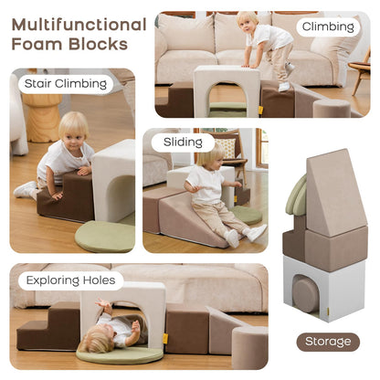 BanaSuper Schaumstoff Kletterblöcke Set XXL - Grau