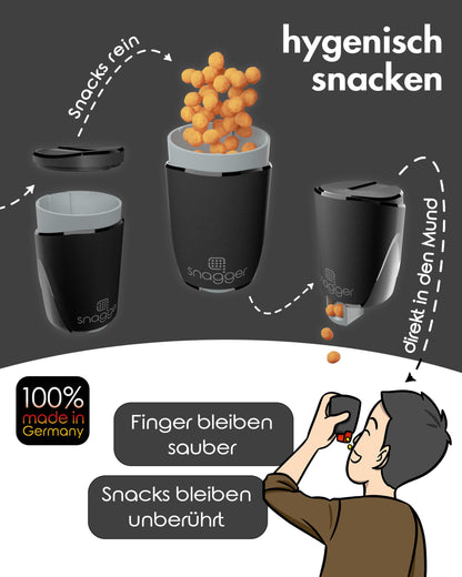 snagger Snackspender Viererpack – Saubere Hände beim Snacken