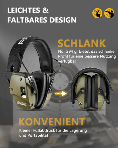 PROHEAR 030 Elektronischer Schiessgehörschutz Bluetooth Grün