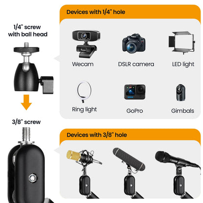 TARION Overhead Gelenkarm Tischhalterung für Kamera (L)