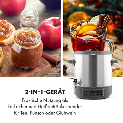 Klarstein Lady Marmalade Einkochautomat - 27 Liter Edelstahl