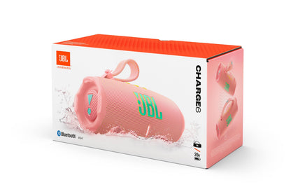 JBL Charge 6 Tragbarer Bluetooth-Lautsprecher, IP68, Pink