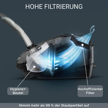 Rowenta RO3143 Power XXL Beutelstaubsauger Petrol/Grau