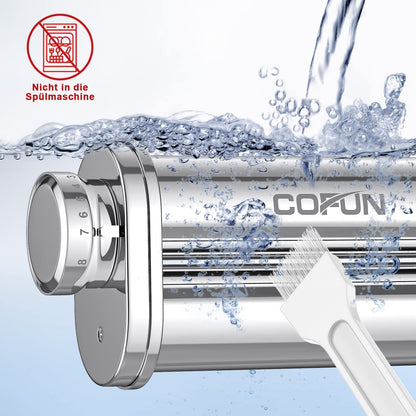 COFUN Nudelvorsatz für Bosch Mum 5 - 3tlg. Edelstahl Set